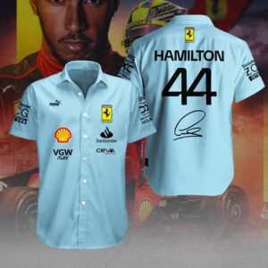 Lewis Hamilton x Scuderia Ferrari Short Sleeve Dress Shirt CGN5283