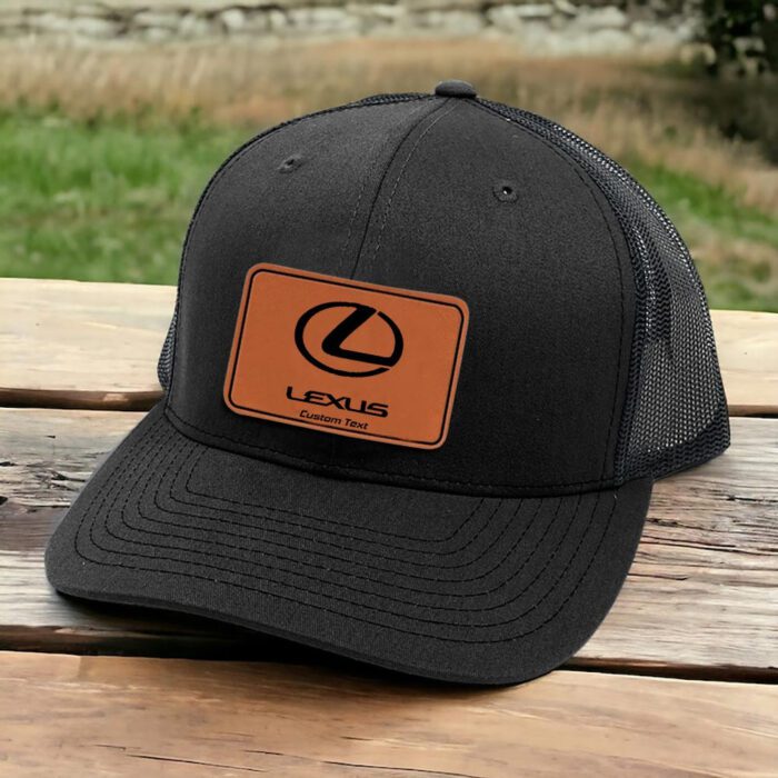 Lexus Personalized Leather Patch Cap LPC1160