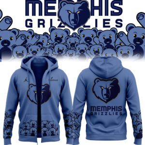 Limited Edition 2024 Memphis Grizzlies Zip Unisex Hoodie - Dark Blue BCL2005