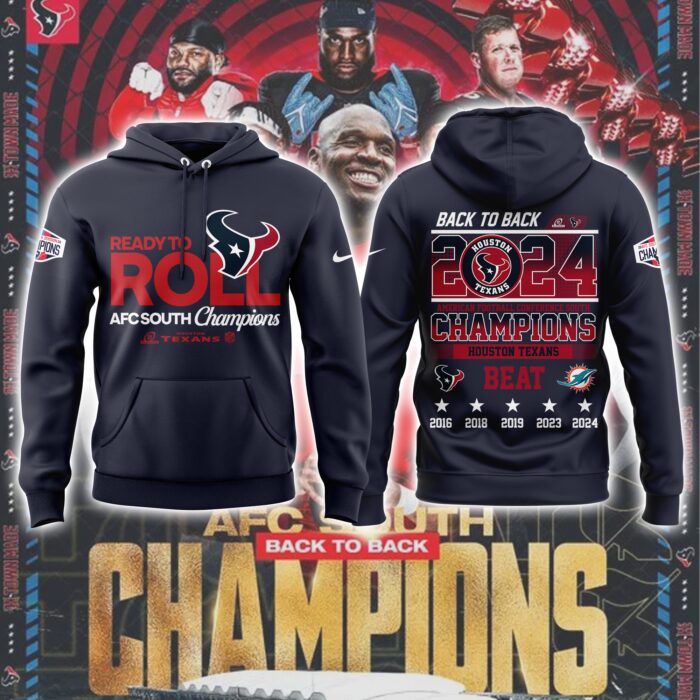 Limited Edition AFC South Houston Texans 2024/25 Hoodie HTC1000