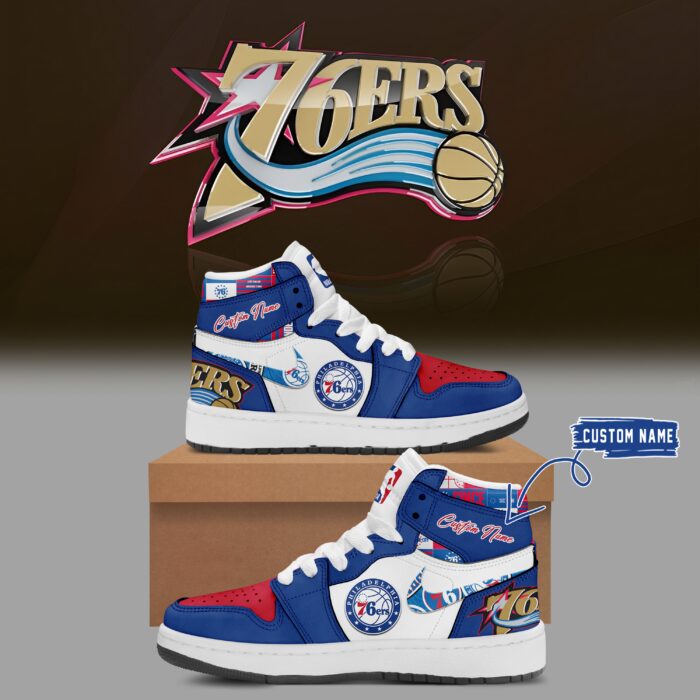 Limited Edition Philadelphia 76ers Air Jordan 1 Sneakers