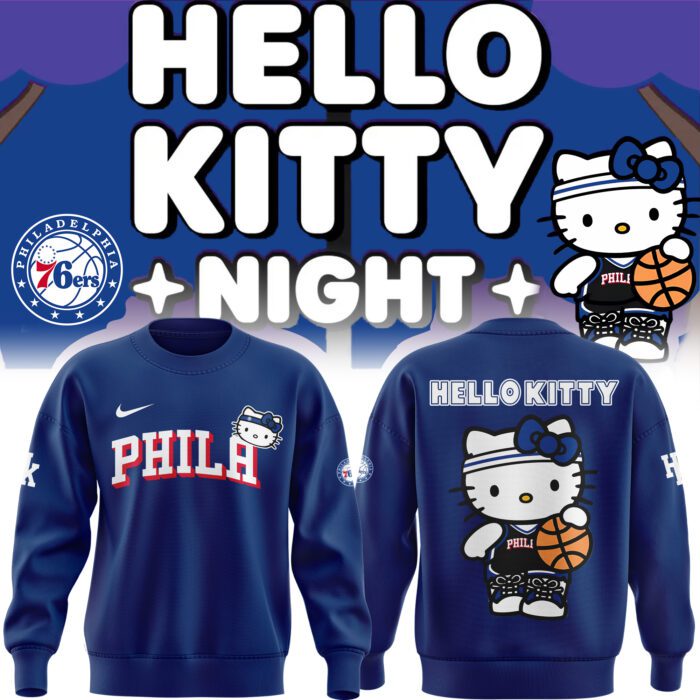 Limited Edition Philadelphia 76ers x Hello Kitty Sweatshirt