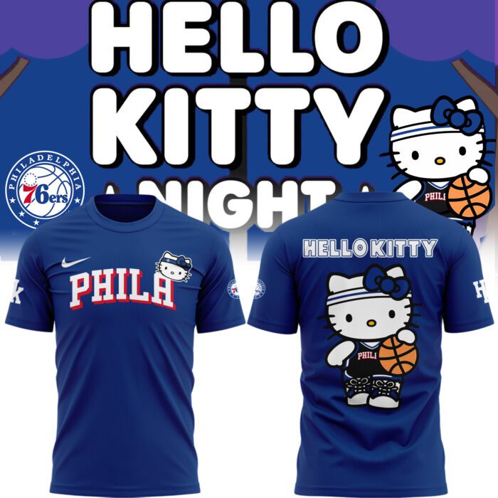 Limited Edition Philadelphia 76ers x Hello Kitty T-Shirt