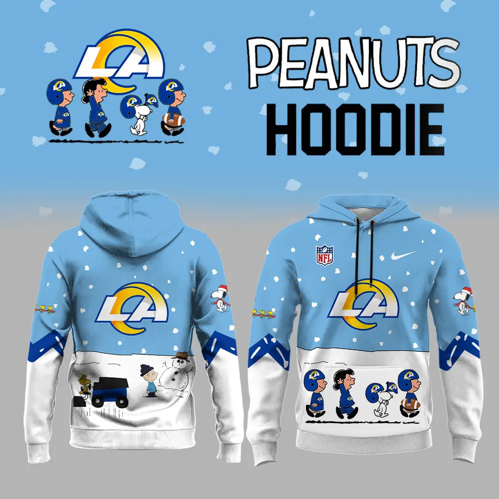 Los Angeles Rams NFL Peanuts Snoopy Night Nike Unisex Hoodie