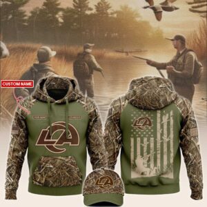 Los Angeles Rams NFL x Hunting Unisex Hoodie Cap Joggers Set - Military Green  HCJ1665