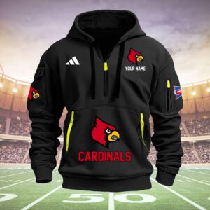 Louisville Cardinals Quarter Zip Hoodie NCAA2116