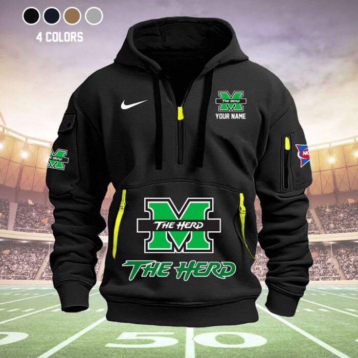 Marshall Thundering Herd Quarter Zip Hoodie NCAA2059