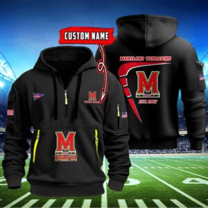 Maryland Terrapins Quarter Zip Hoodie NCAA2027