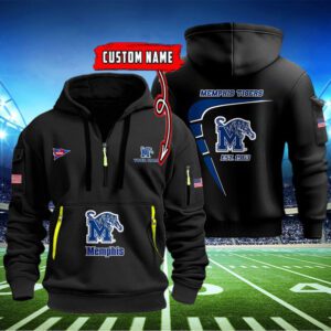 Memphis Tigers Quarter Zip Hoodie NCAA2112