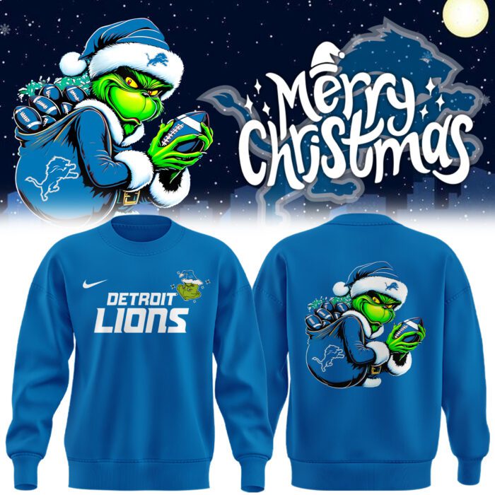 Merry Christmas Detroit Lions Sweatshirt BCT1047