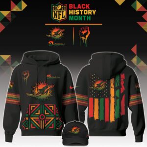 Miami Dolphins NFL Black History Month Unisex Hoodie Set GHS2020