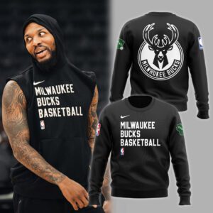 Milwaukee Bucks Black Sweatshirt BCT1023