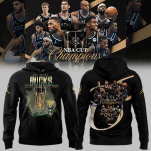 Milwaukee Bucks Champions NBA Cup Hoodie 2024 BHD6147