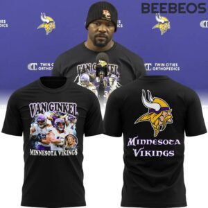 Minnesota Vikings Van Ginkel Black T-Shirt