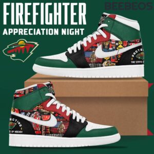 Minnesota Wild x 2024 Firefighter Appreciation Night Air Jordan 1 Sneaker