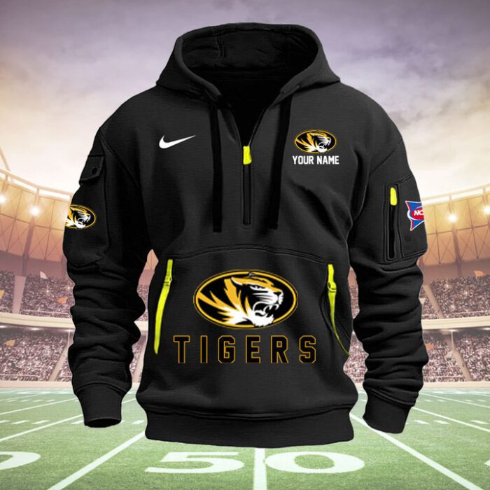 Missouri Tigers Quarter Zip Hoodie NCAA2030