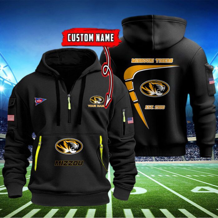 Missouri Tigers Quarter Zip Hoodie NCAA2104