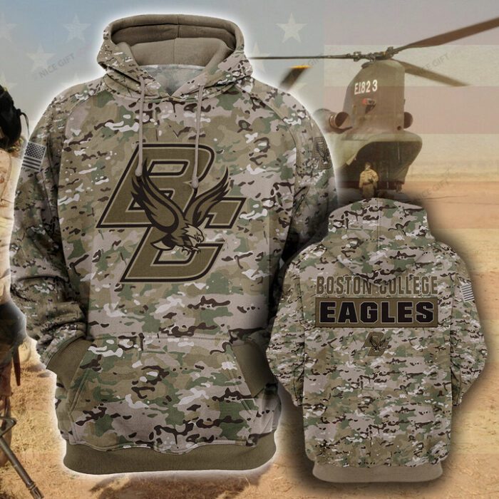 NCAA Boston College Eagles Camouflage Unisex Hoodie NCAA2400