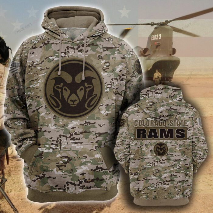 NCAA Colorado State Rams Camouflage Unisex Hoodie NCAA2326