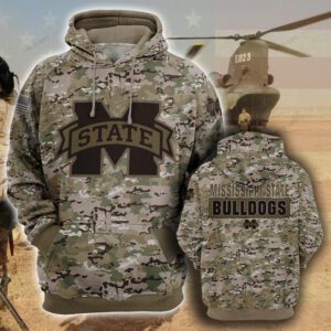 NCAA Mississippi State Bulldogs Camouflage Unisex Hoodie NCAA2270