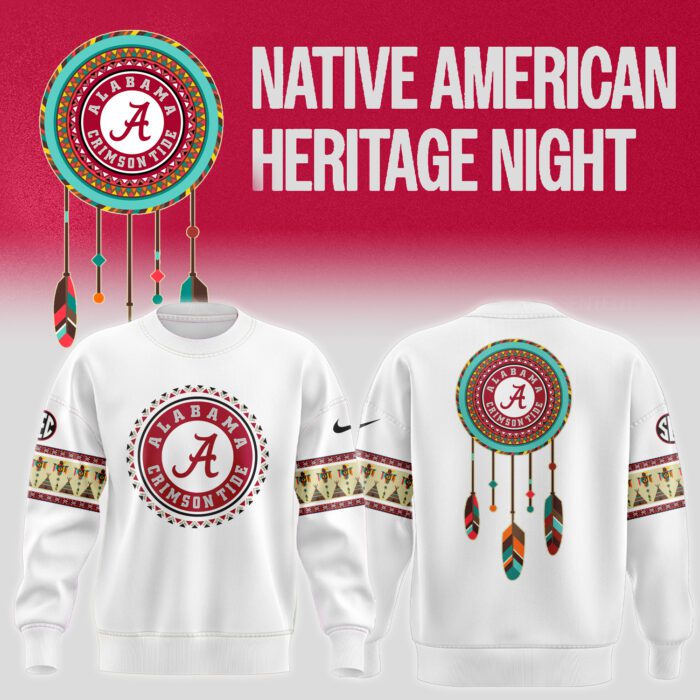 Native American Heritage Night Alabama Crimson Tide Football Sweatshirt BCT1055