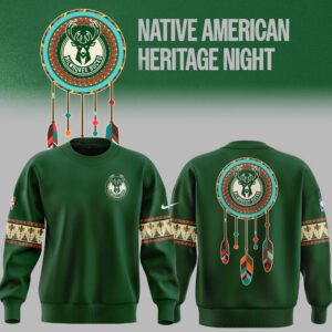 Native American Heritage Night Milwaukee Bucks Sweatshirt BCT1018