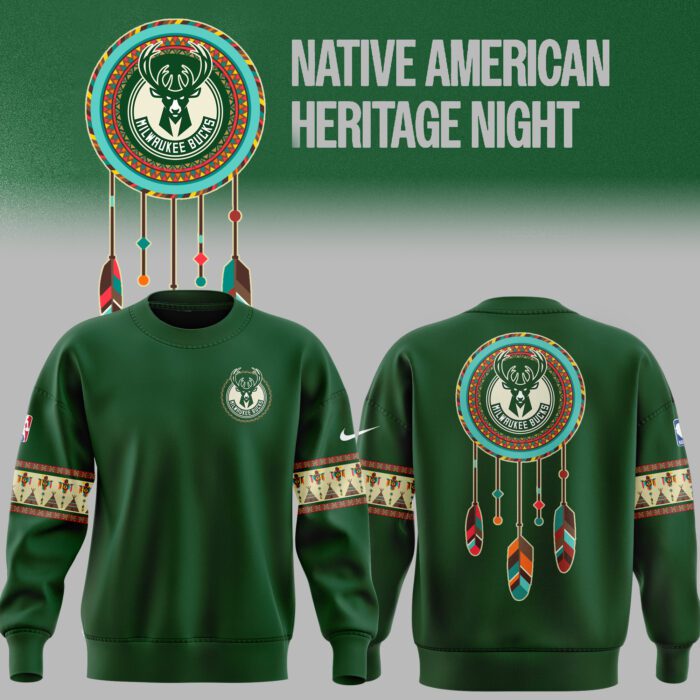 Native American Heritage Night Milwaukee Bucks Sweatshirt BCT1018