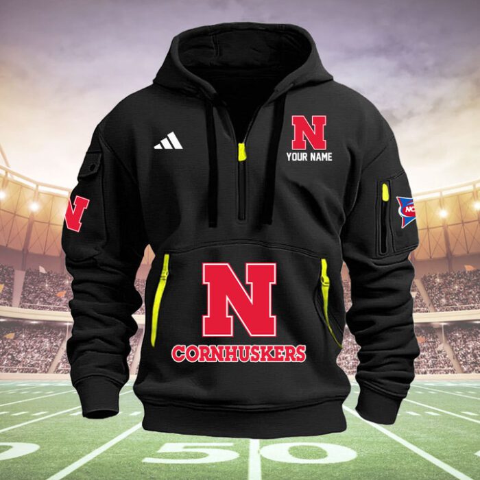 Nebraska Cornhuskers Quarter Zip Hoodie NCAA2049