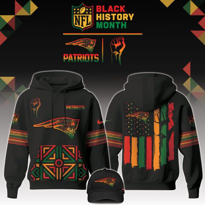 New England Patriots NFL Black History Month Unisex Hoodie Set GHS2021