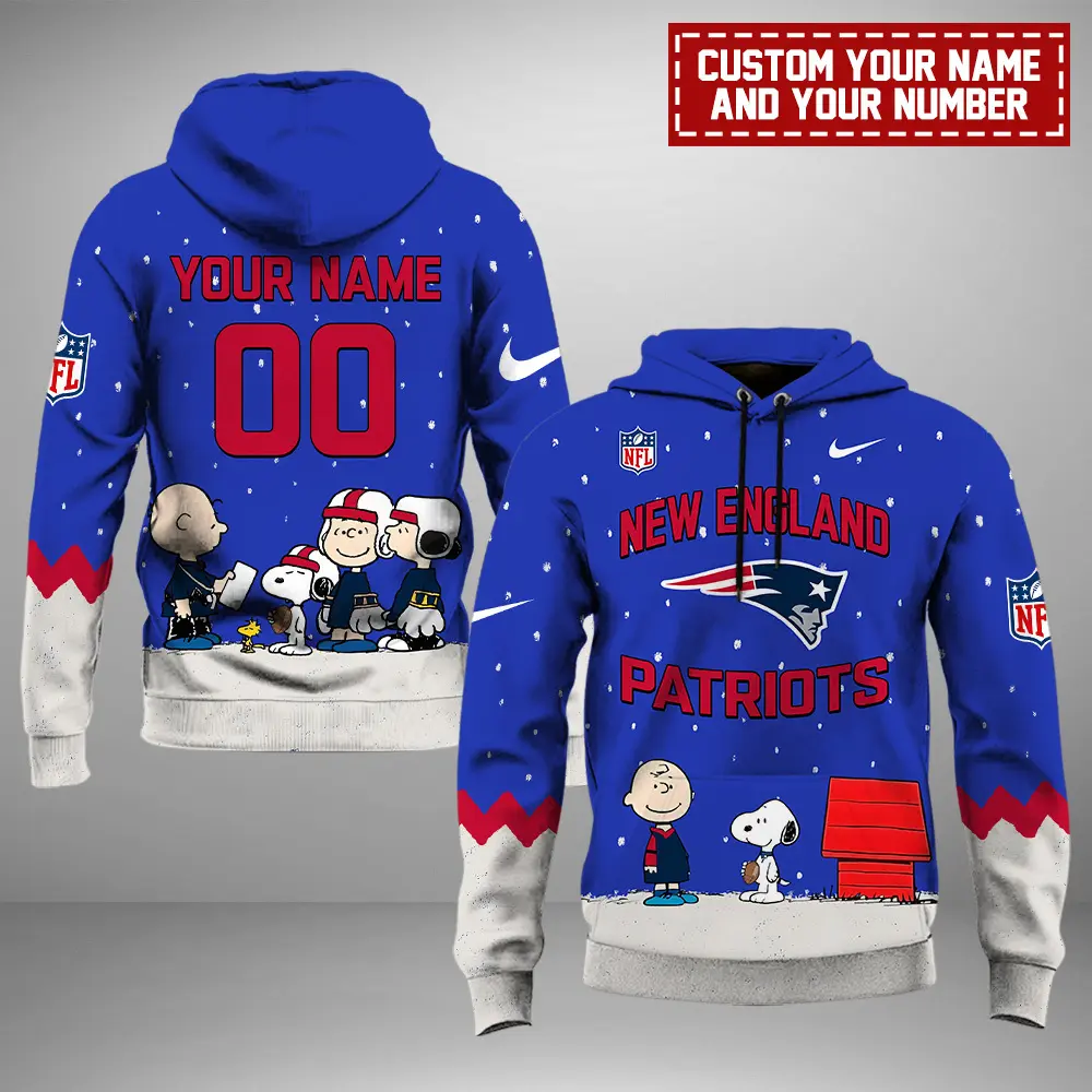 New England Patriots NFL Peanuts & Snoopy Night 2024 Personalized Unisex Hoodie