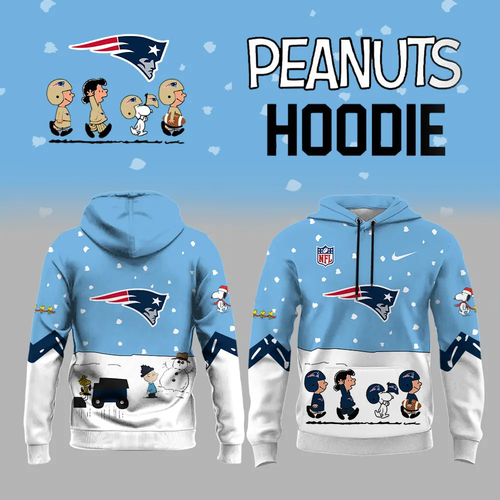 New England Patriots NFL Peanuts Snoopy Night Nike Unisex Hoodie