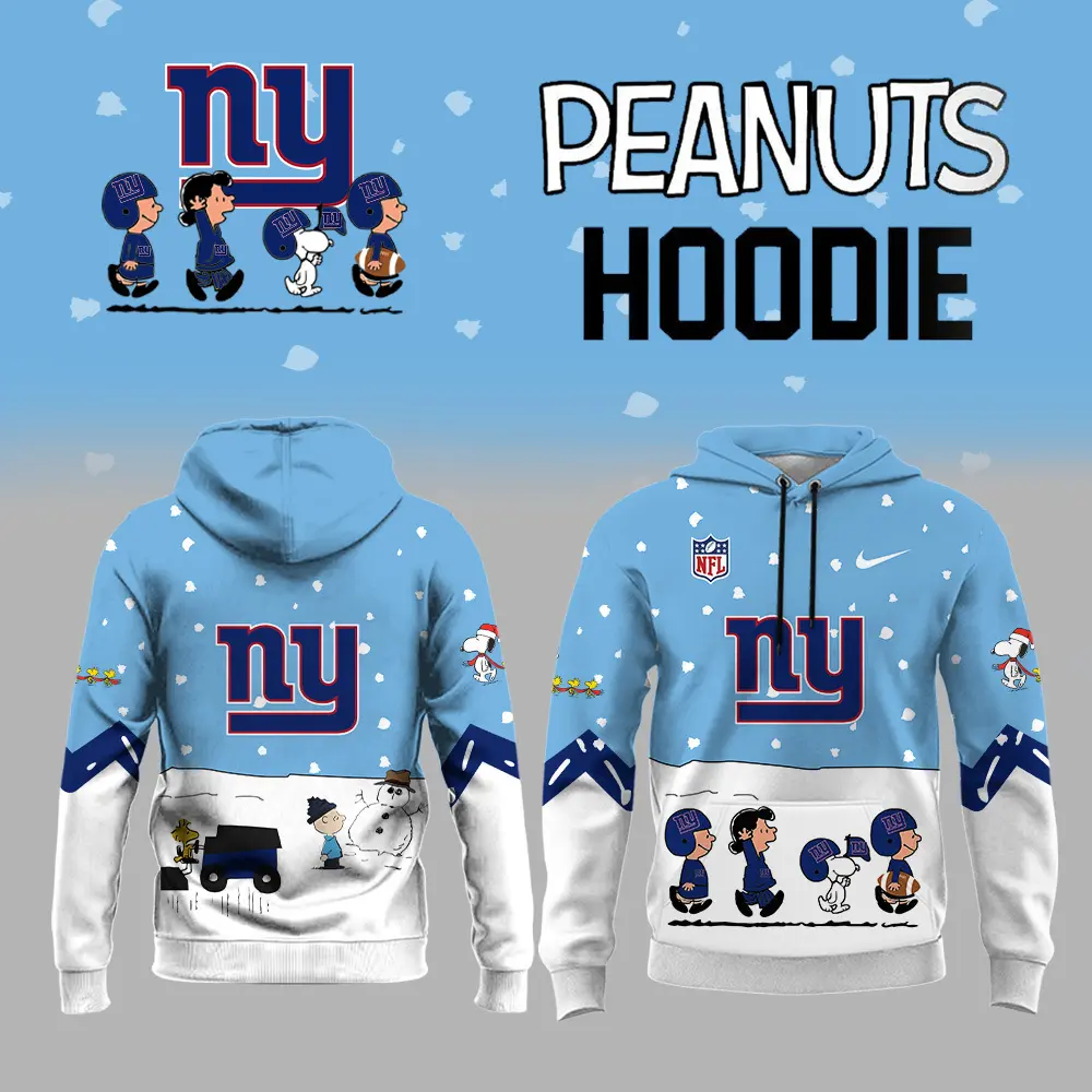 New York Giants NFL Peanuts Snoopy Night Nike Unisex Hoodie