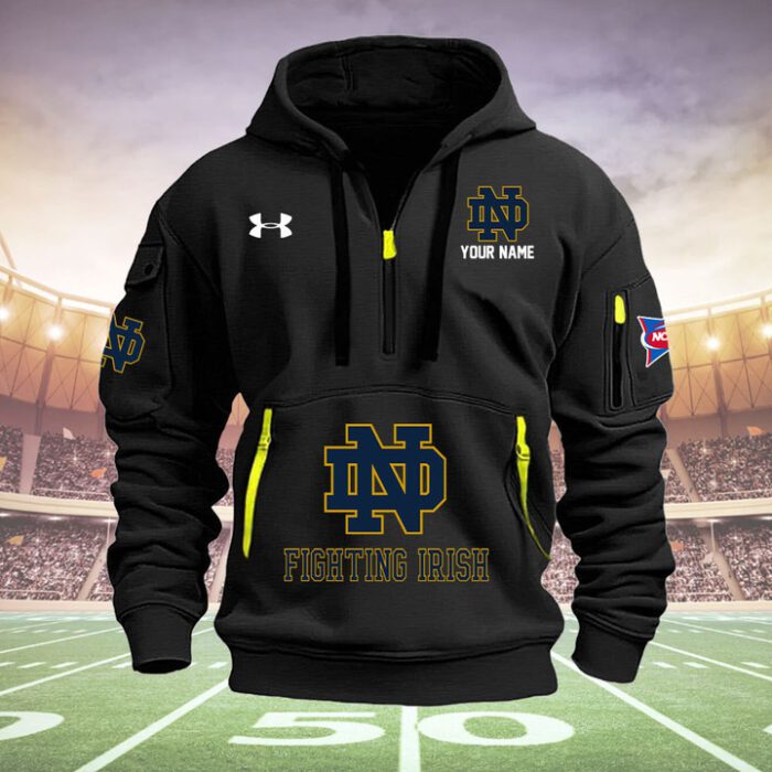 Notre Dame Fighting Irish Quarter Zip Hoodie NCAA2079