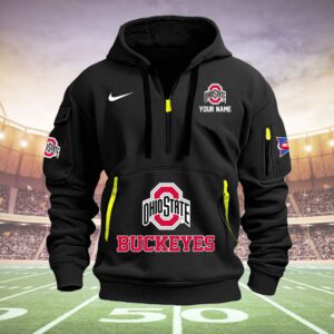 Ohio State Buckeyes Quarter Zip Hoodie NCAA2025