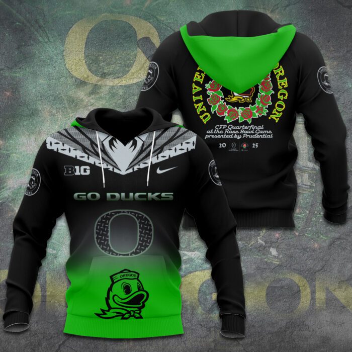 Oregon Ducks Football Performance Unisex Hoodie CGN5457