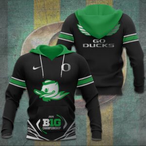 Oregon Ducks Go Ducks Big Championship Football Unisex Hoodie ODC1016