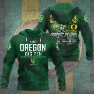 Oregon Ducks Go Ducks Big Championship Football Unisex Hoodie ODC1018