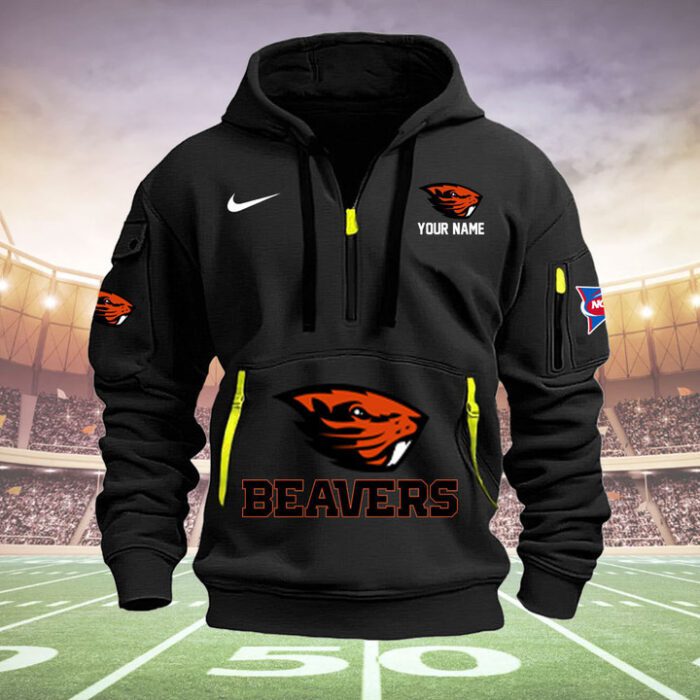 Oregon State Beavers Quarter Zip Hoodie NCAA2023