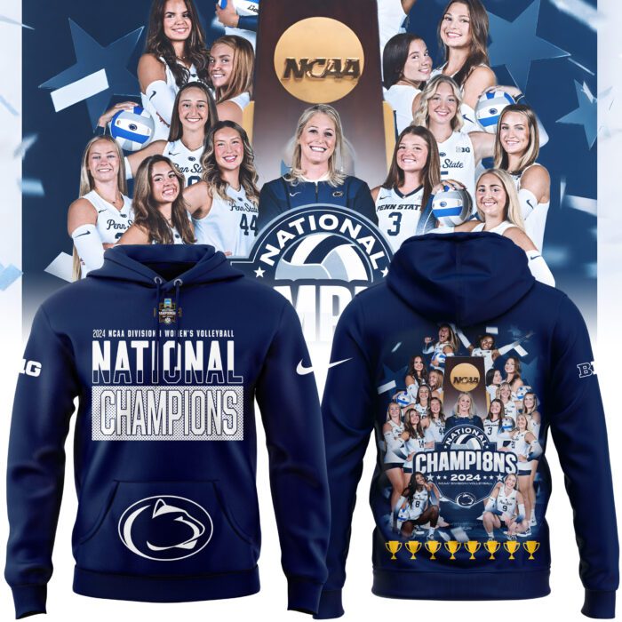 Penn State Women's Volleyball Eight Time National Championships Hoodie BHD6084