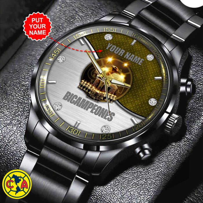 Personalized Club America Black Stainless Steel Watch CGN5131