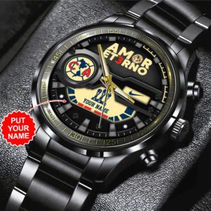 Personalized Club America Black Stainless Steel Watch CGN5140