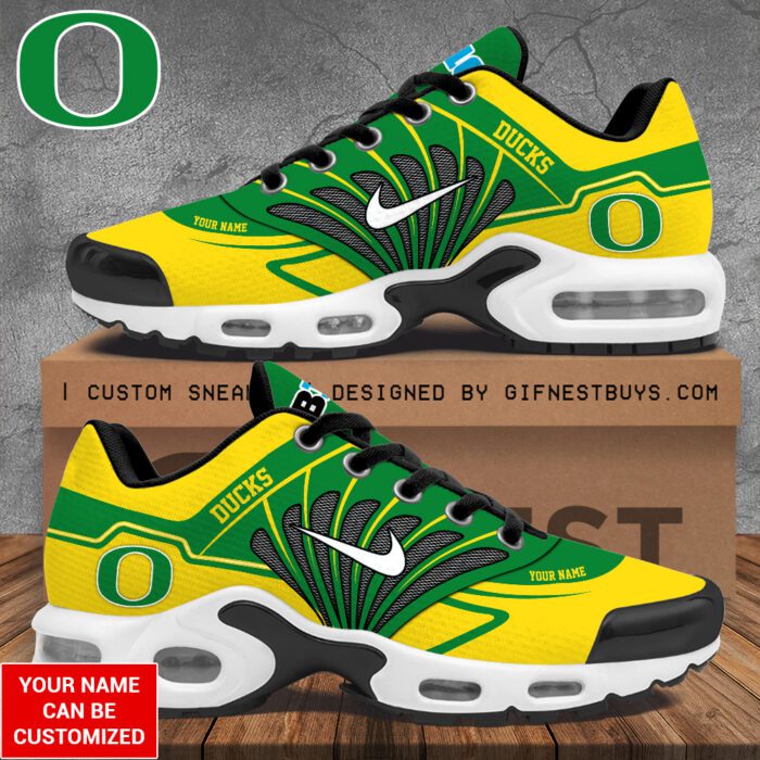 Personalized Oregon Ducks Football Air Max Shoes ODC1001