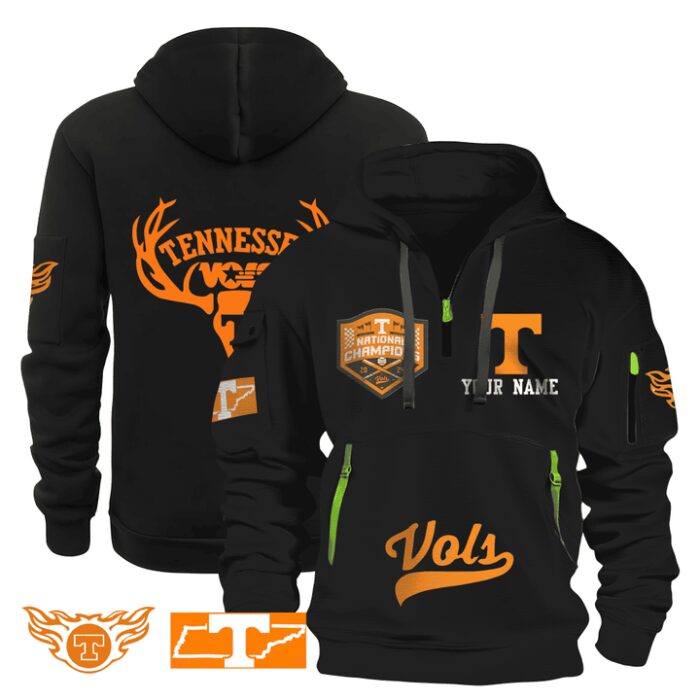 Personalized Tennessee Volunteers Quarter Zip Hoodie