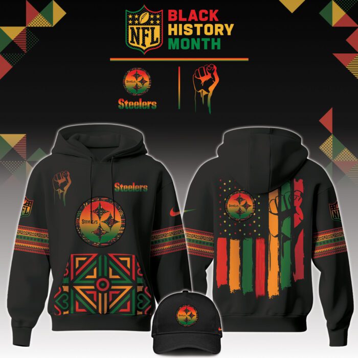 Pittsburgh Steelers NFL Black History Month Unisex Hoodie Set GHS2002