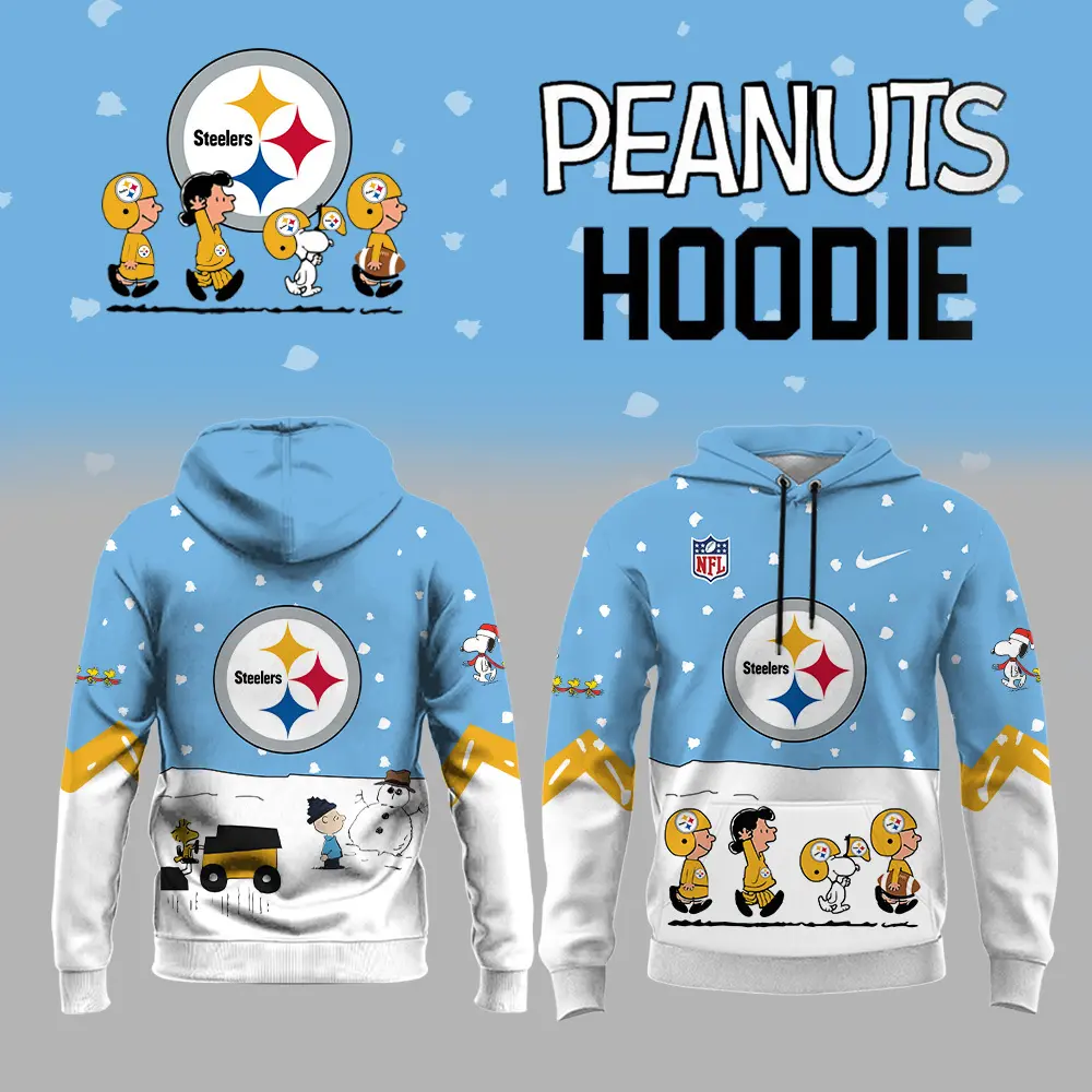 Pittsburgh Steelers NFL Peanuts Snoopy Night Nike Unisex Hoodie