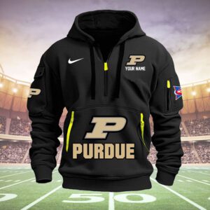 Purdue Boilermakers Quarter Zip Hoodie NCAA2011