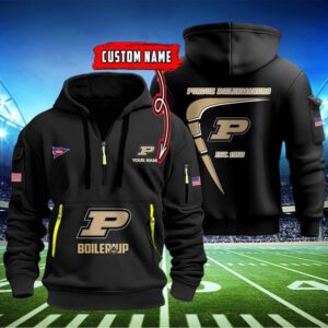 Purdue Boilermakers Quarter Zip Hoodie NCAA2017