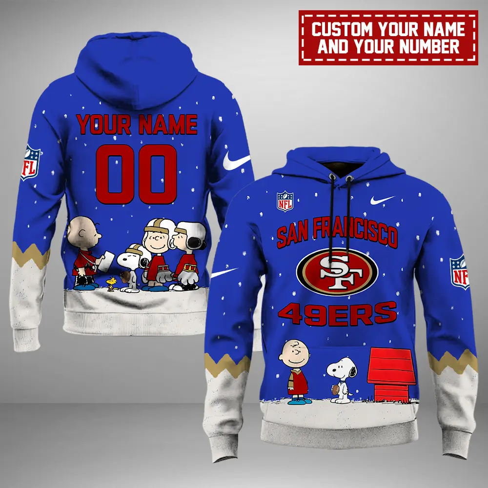 San Francisco 49ers NFL Peanuts & Snoopy Night 2024 Personalized Unisex Hoodie