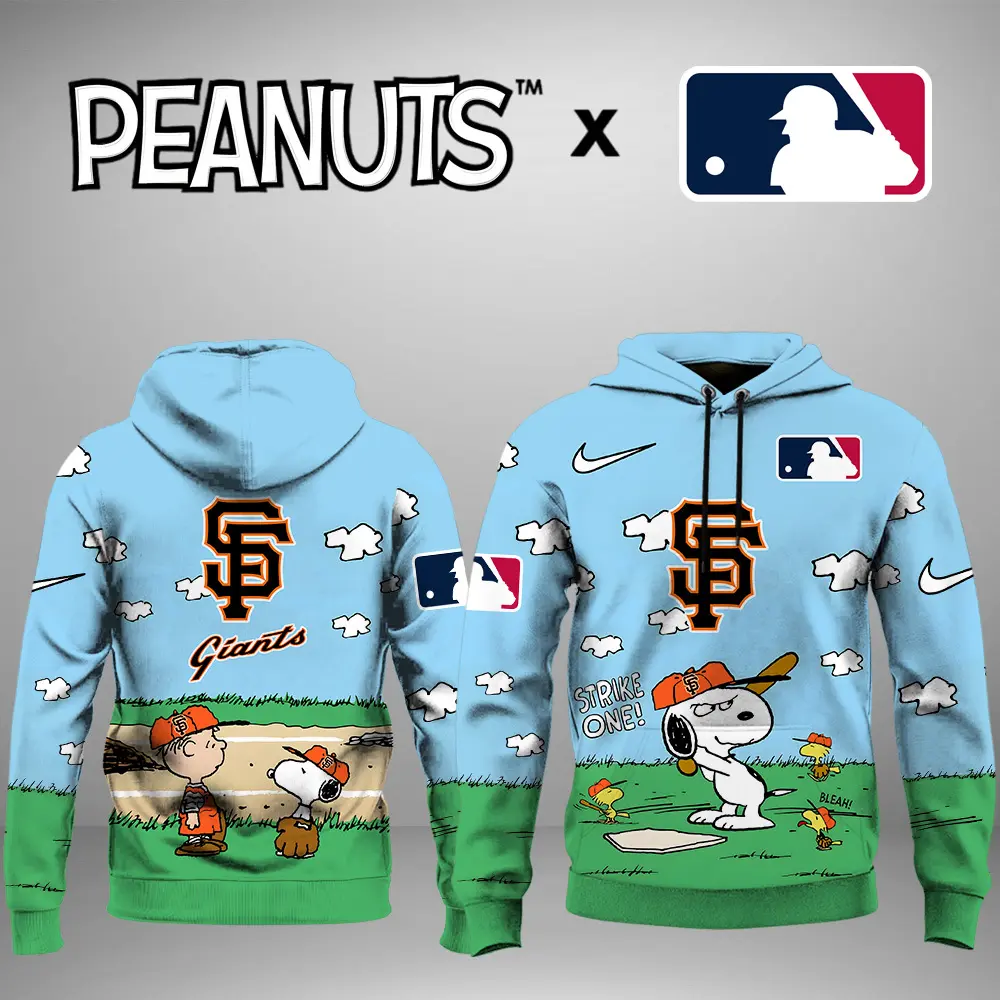 San Francisco Giants MLB X Snoopy Peanuts' 75th Anniversary Unisex Hoodie