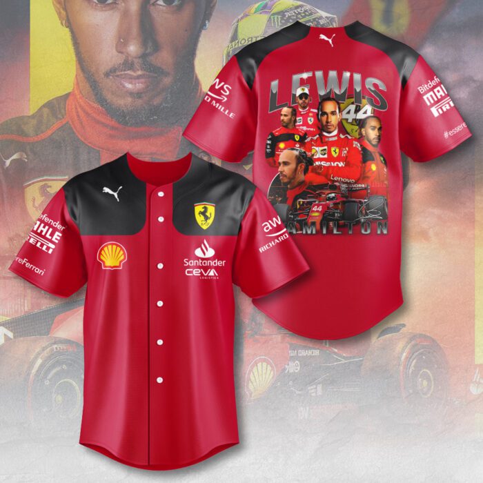 Scuderia Ferrari x Lewis Hamilton Baseball Jersey CGN5183